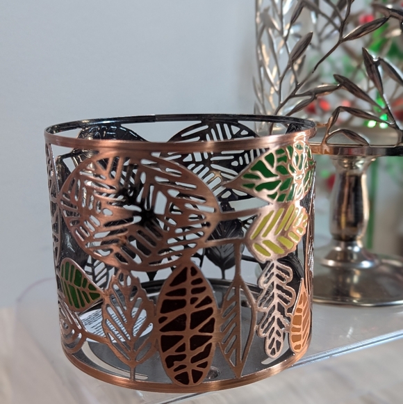 Bath & Body Works Candle Holders Winter & Fall (8) Bundle Silver Gold - Picture 12 of 15